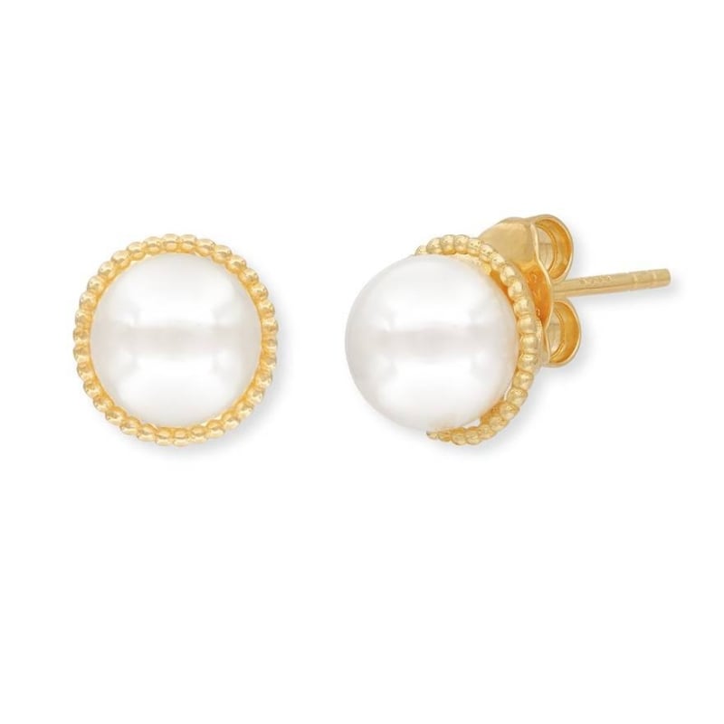 Jemné pozlacené náušnice pecky s pravými perlami ERE-GLORY-STG Engelsrufer Jemné pozlacené náušnice pecky s pravými perlami ERE-GLORY-STG Engelsrufer