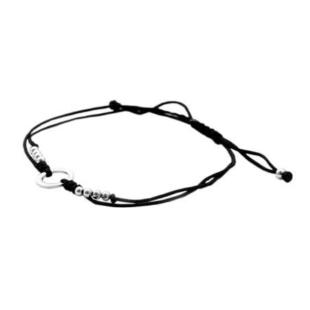 Šňůrkový náramek s kroužkem AGB377 Beneto Exclusive