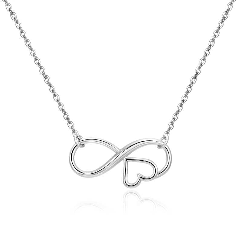 Slušivý stříbrný náhrdelník Nekonečno AGS1537/47 Beneto Slušivý stříbrný náhrdelník Nekonečno AGS1537/47 Beneto