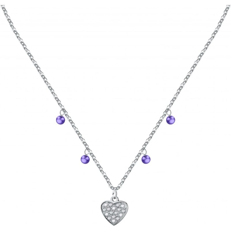 Stylový ocelový náhrdelník s přívěsky Love LPS10ASD16 La Petite Story