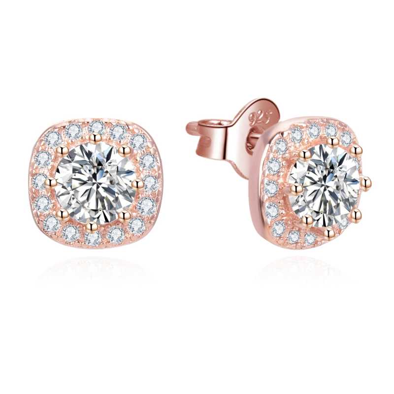 Elegantní bronzové náušnice se zirkony AGUP3347-ROSE Beneto Elegantní bronzové náušnice se zirkony AGUP3347-ROSE Beneto