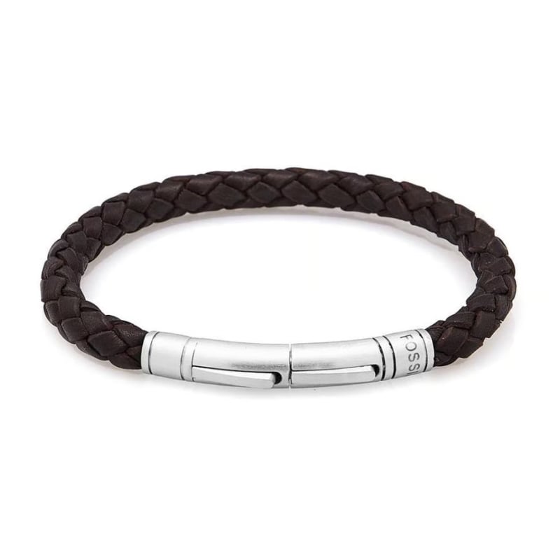 Stylový pánský kožený náramek JF04089040 Fossil Stylový pánský kožený náramek JF04089040 Fossil