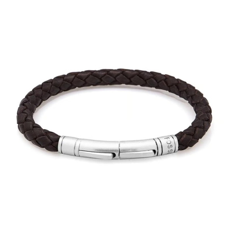 Stylový pánský kožený náramek JF04089040 Fossil