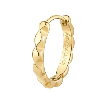 Moderní pozlacená single náušnice Chakra BHKE140 Brosway