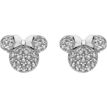 Stříbrné náušnice pecky Minnie Mouse se zirkony ES00049SZWL.CS Disney