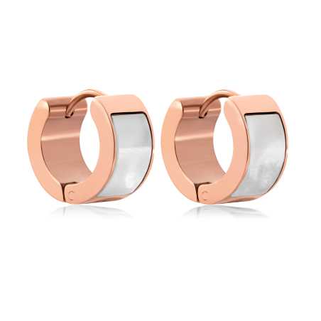 Bronzové náušnice s perletí Troli