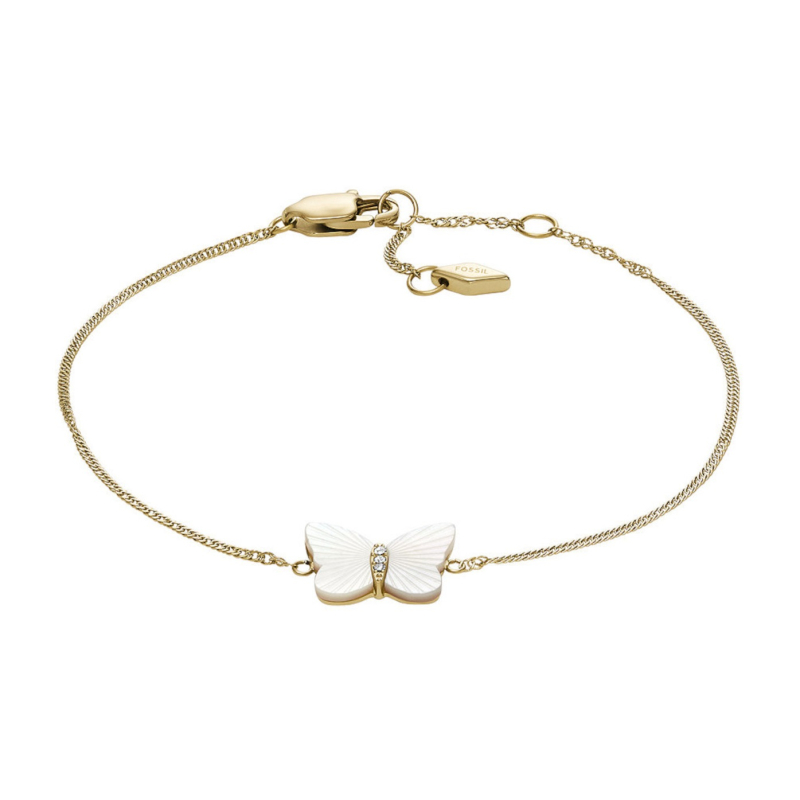 Něžný ocelový náramek s krystaly Radiant Wings JF04425710 Fossil Něžný ocelový náramek s krystaly Radiant Wings JF04425710 Fossil