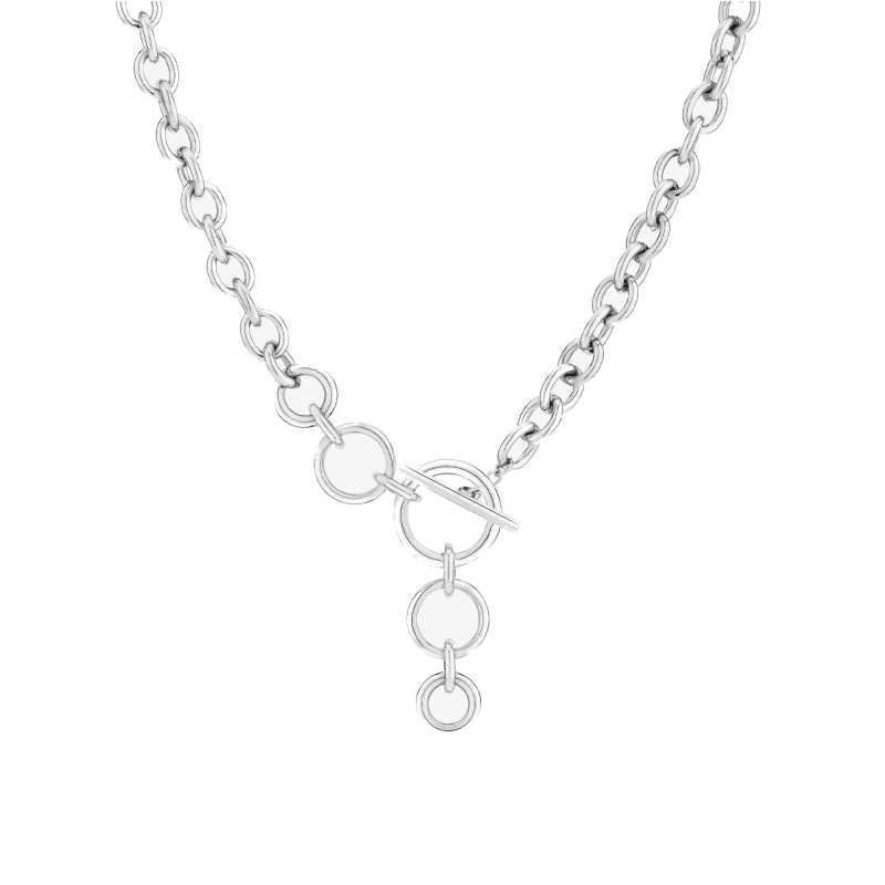 Výrazný ocelový náhrdelník TJ-0205-N-45 Tamaris