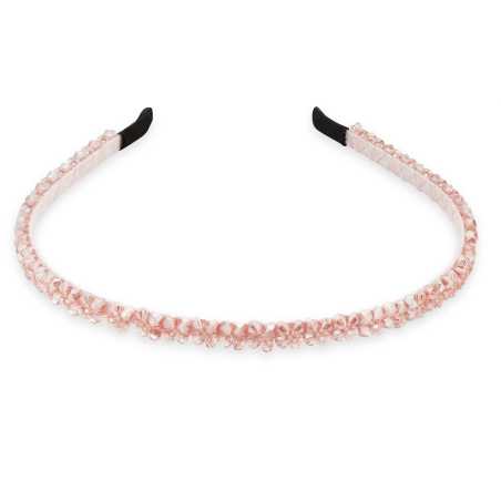 Stylová světle růžová čelenka do vlasů Troli