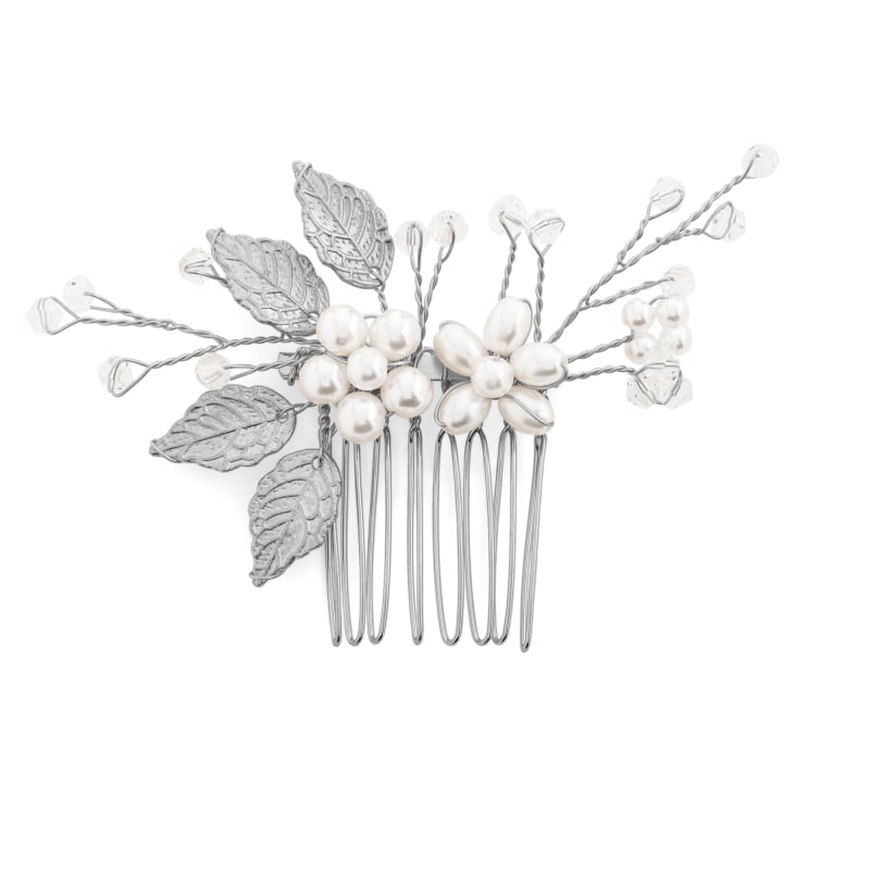 Půvabný hřebínek do vlasů s perlami Troli