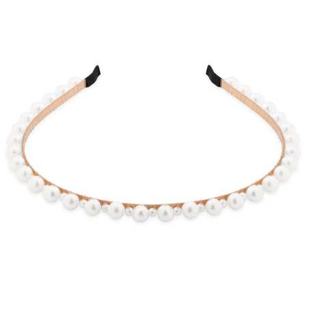 Slušivá perličková čelenka do vlasů Troli
