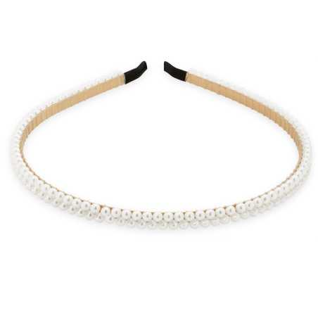 Půvabná perličková čelenka do vlasů Troli