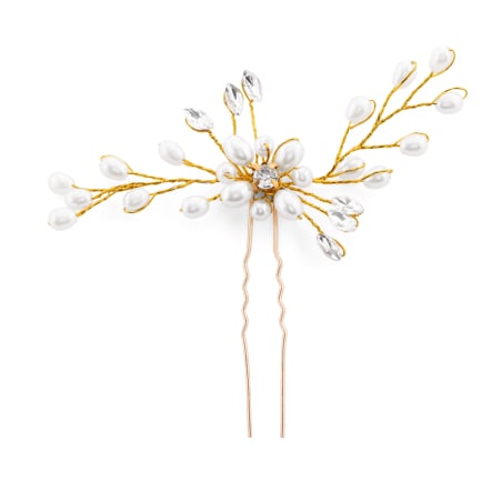 Slušivá ozdobná vlásenka s perlami Troli