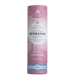 Tuhý deodorant sensitive třešňový květ Ben & Anna - 60 g