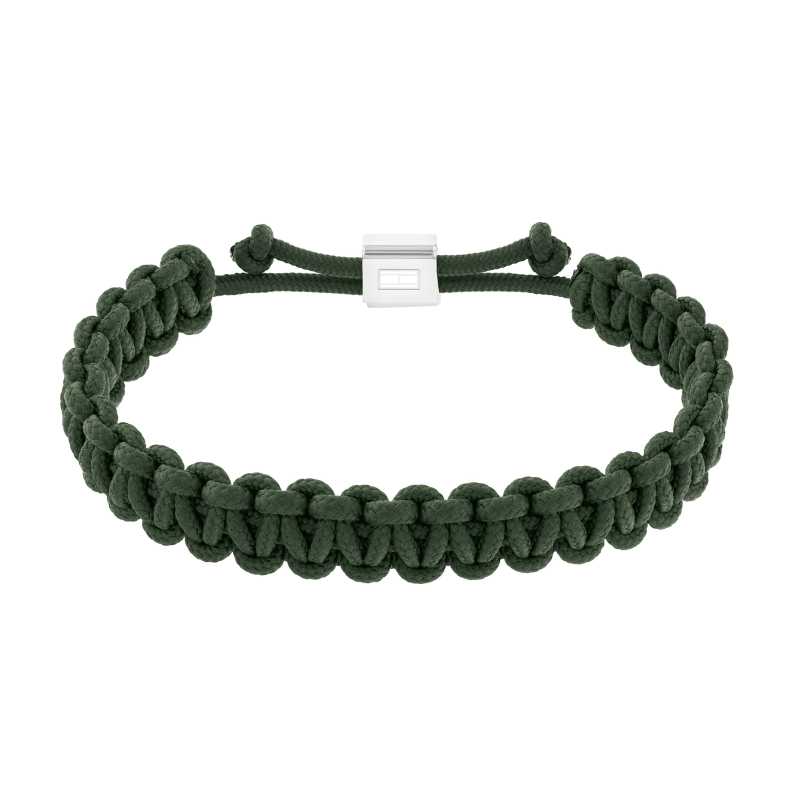 Zelený paracord náramek Braided 2790495 Tommy Hilfiger Zelený paracord náramek Braided 2790495 Tommy Hilfiger