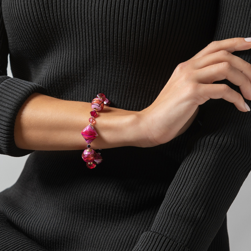 Unikátní náramek Berrylicious Gem s 24karátovým zlatem v perlách Lampglas BRO15 Lampglas