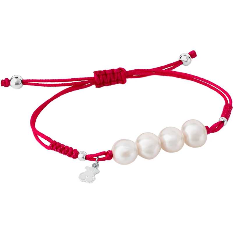 Růžový náramek s perlami Nudos 213031500 Tous Růžový náramek s perlami Nudos 213031500 Tous