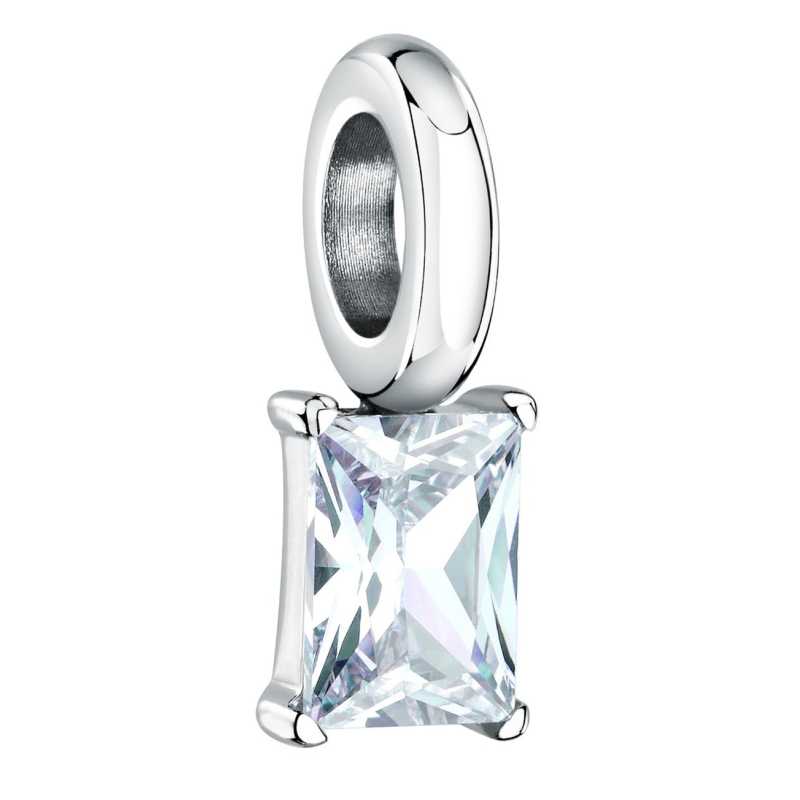 Ocelový přívěsek s čirým zirkonem Drops SCZ1294 Morellato