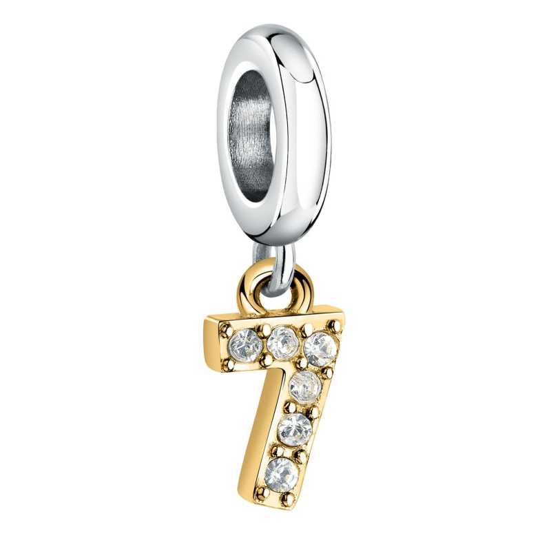 Ocelový bicolor přívěsek číslice "7" Drops SCZ1308 Morellato