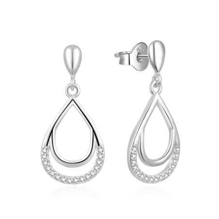 Krásné visací náušnice ze stříbra E0003087 Moiss