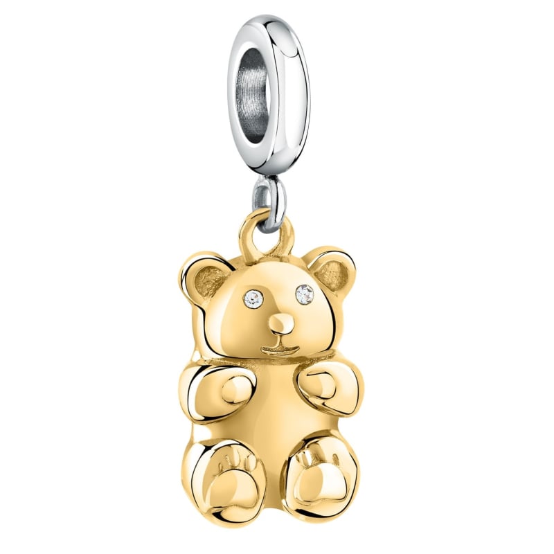 Ocelový bicolor přívěsek Medvídek Drops SCZ1299 Morellato