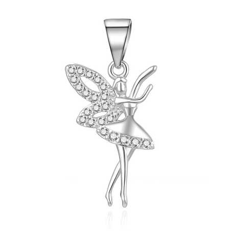 Krásný stříbrný přívěsek Víla P0001131 Moiss
