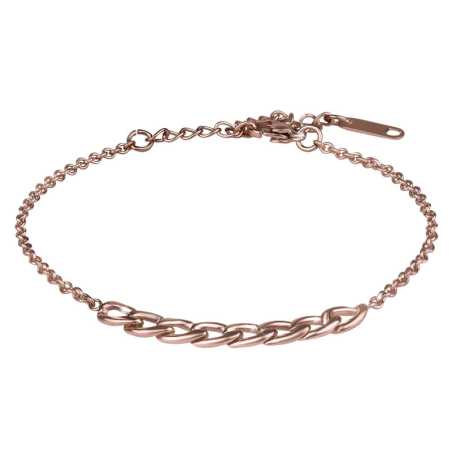 Stylový růžově zlacený náramek Troli