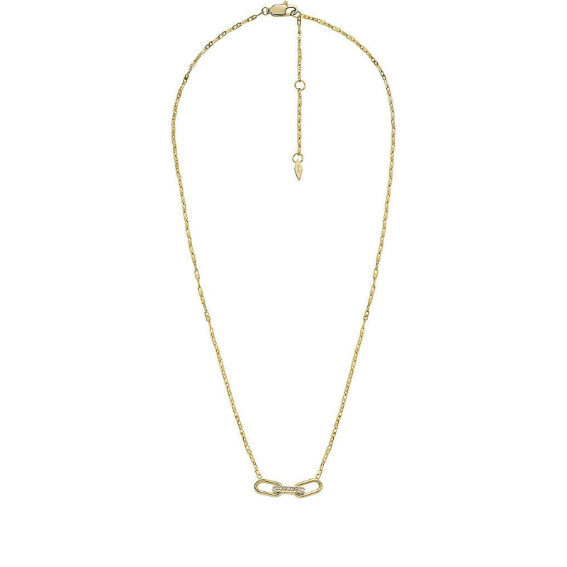 Moderní pozlacený náhrdelník s krystaly JF04523710 Fossil Moderní pozlacený náhrdelník s krystaly JF04523710 Fossil