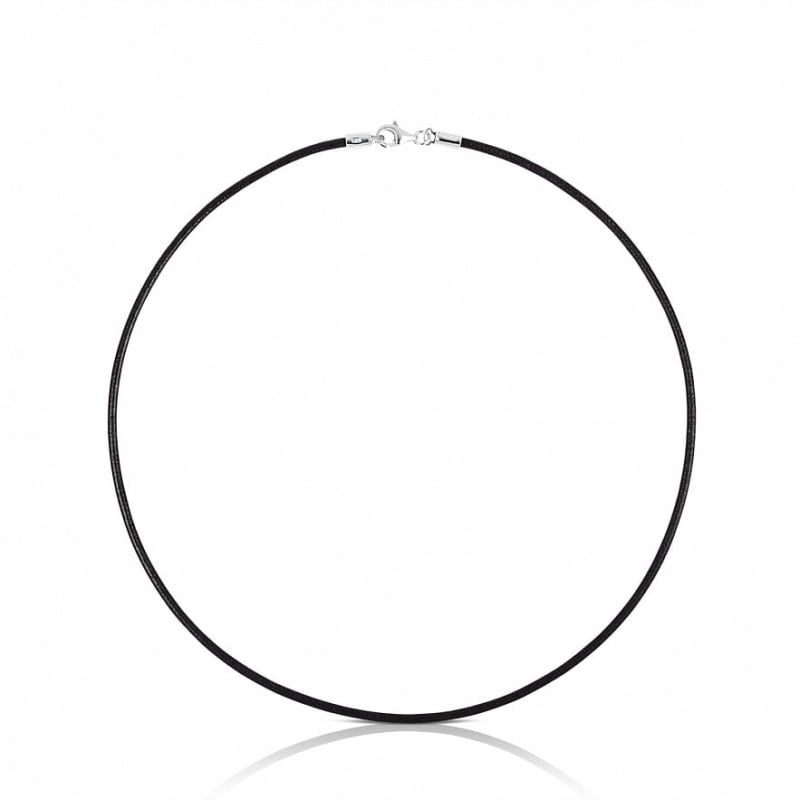 Řetízek z černé kůže 011900500 Tous Řetízek z černé kůže 011900500 Tous