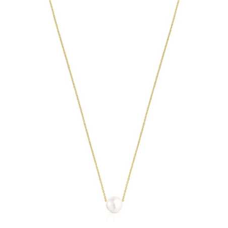 Elegantní pozlacený náhrdelník s perlou Gloss 111232560 Tous
