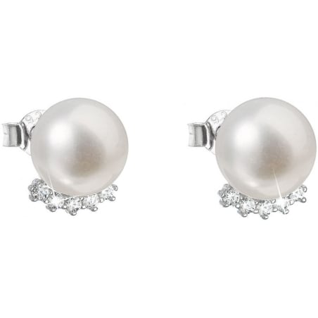 Stříbrné náušnice pecky s pravými perlami Pavona 21020.1 Evolution Group