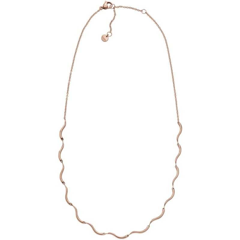 Nadčasový bronzový náhrdelník Wave SKJ1745791 Skagen Nadčasový bronzový náhrdelník Wave SKJ1745791 Skagen