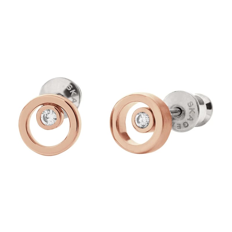Bronzové náušničky s krystalem SKJ0853791 Skagen