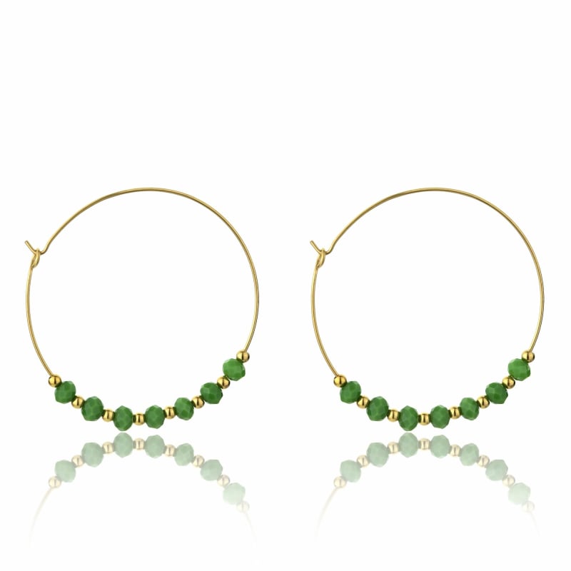 Pozlacené kruhové náušnice EWE23025G Emily Westwood