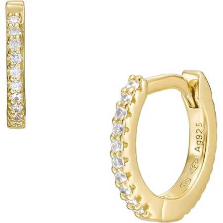 Nadčasové pozlacené kruhy All Stacked Up JFS00630710 Fossil