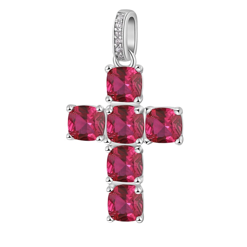 Stříbrný přívěsek se zirkony Fancy Passion Ruby FPR12 Brosway