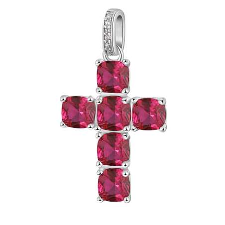 Stříbrný přívěsek se zirkony Fancy Passion Ruby FPR12 Brosway