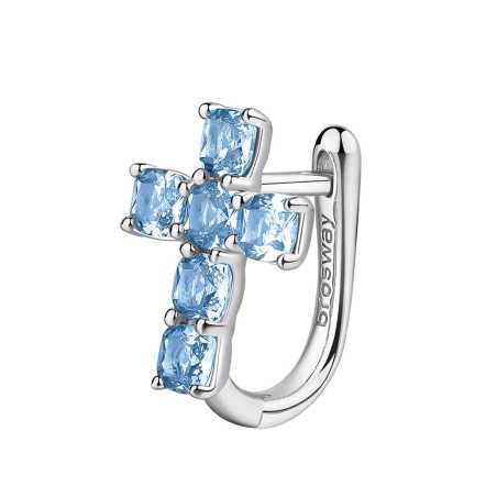 Stylová single náušnice Fancy Cloud Light Blue FCL16 Brosway