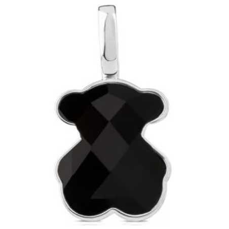 Stříbrný medvídkový přívěsek s onyxem Icon Color 015434500 Tous