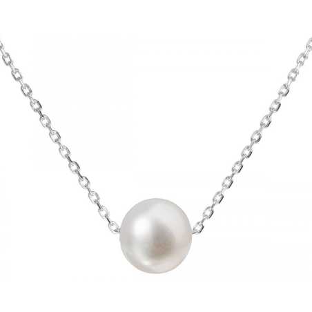 Stříbrný náhrdelník s pravou perlou Pavona 22014.1 Evolution Group