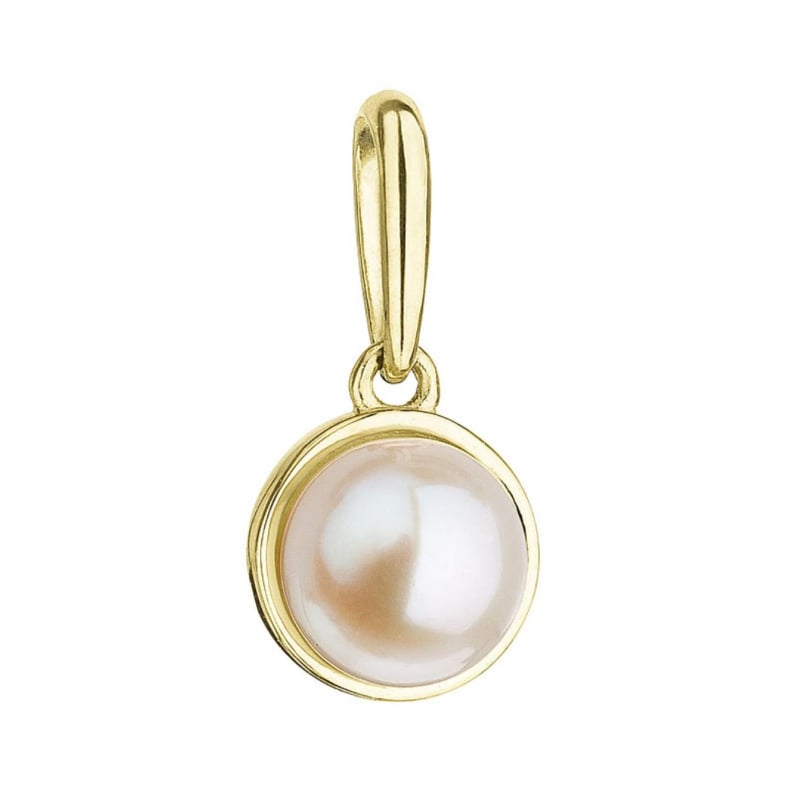 Zlatý přívěsek s pravou říční perlou 94P00010 Evolution Group