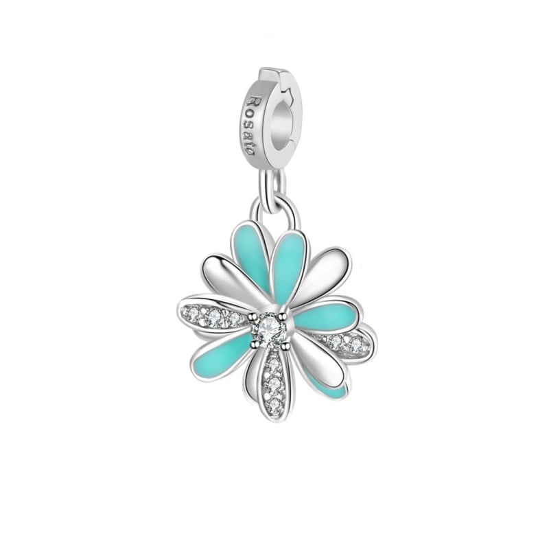 Půvabný stříbrný přívěsek Květina Storie RZ192R Rosato