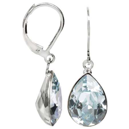 Půvabné náušnice s krystaly Pear Light Azore Levien