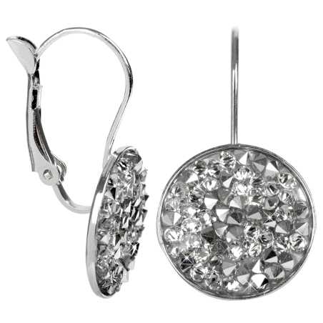 Elegantní náušnice Rocks Crystal Cal Levien