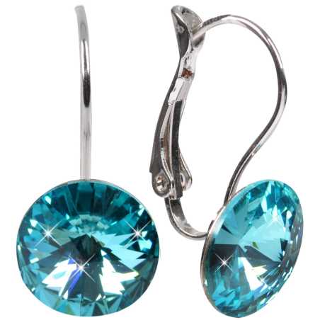 Elegantní náušnice Rivoli Light Turquois Levien