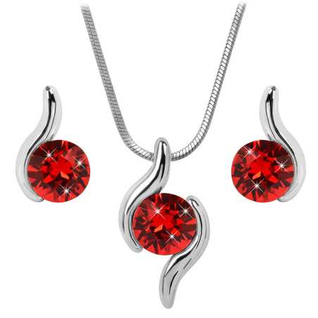 Slušivá sada náhrdelníku a náušnic Chaton Wave Light Siam Levien