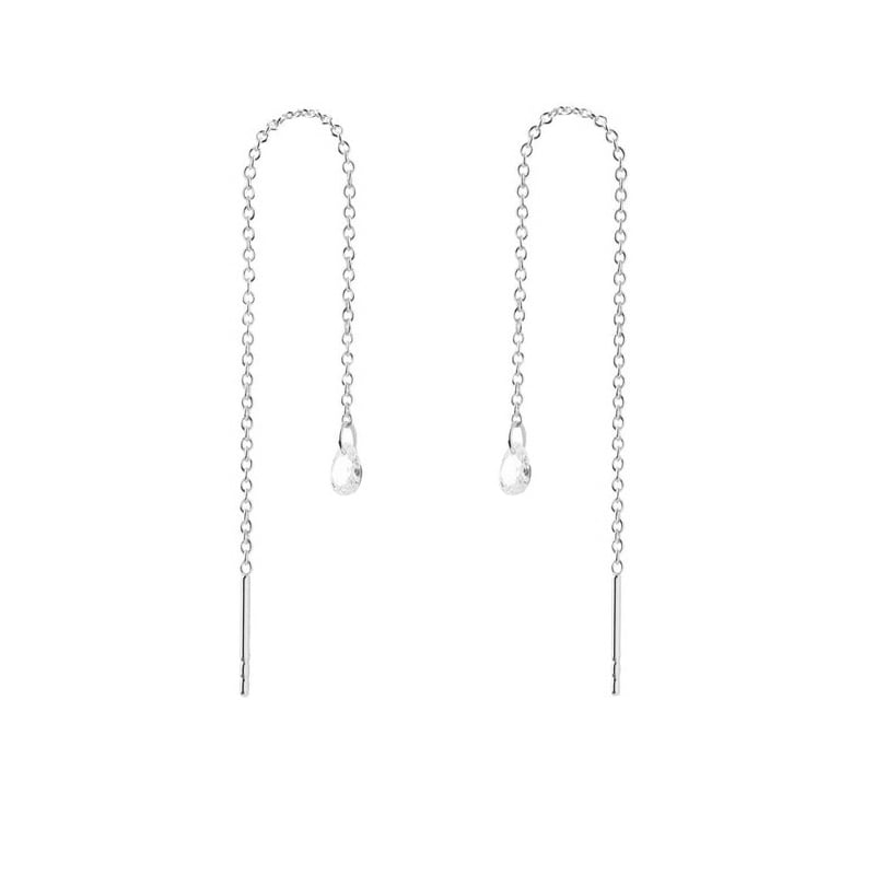 Půvabné stříbrné náušnice s řetízky Waterfall Essentials AR02-876-U Pdpaola Půvabné stříbrné náušnice s řetízky Waterfall Essentials AR02-876-U Pdpaola