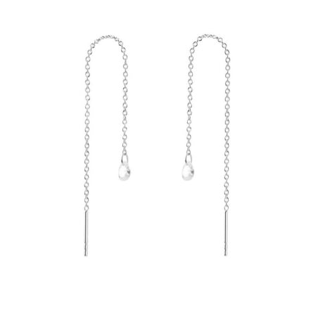 Půvabné stříbrné náušnice s řetízky Waterfall Essentials AR02-876-U Pdpaola