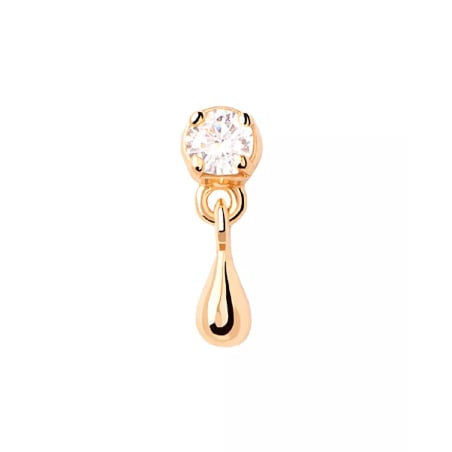 Půvabná pozlacená single náušnice se zirkonem Watter Essentials PG01-027-U Pdpaola