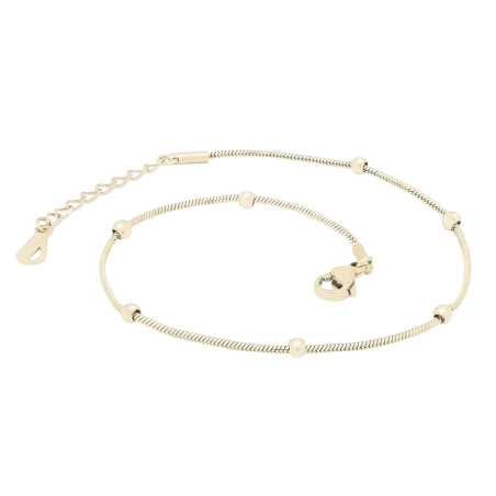 Pozlacený kuličkový řetízek na nohu Hádek Troli